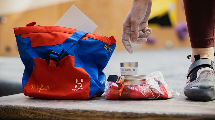 Limited edition care bag by Matilda Söderlund helps climbers patch up between adventures