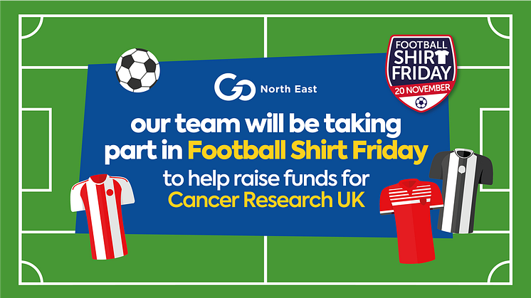 Go North East to take part in Football Shirt Friday in aid of Cancer Research UK and the Bobby Moore Fund