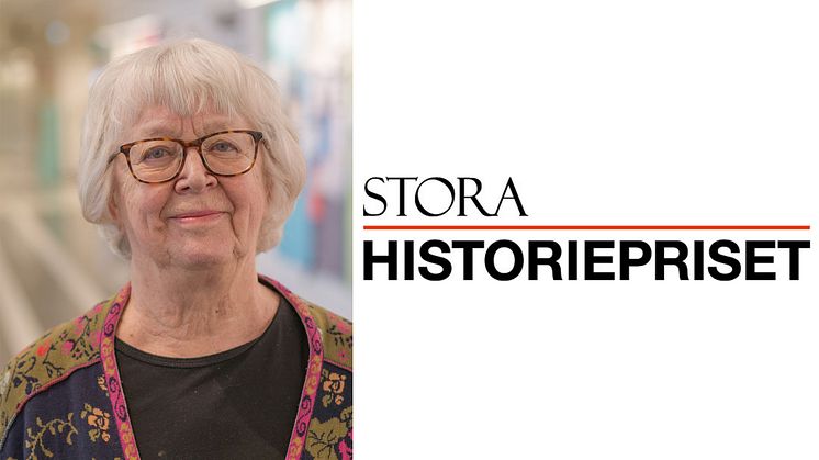 Christina Florin tilldelas Stora historiepriset 2023.
