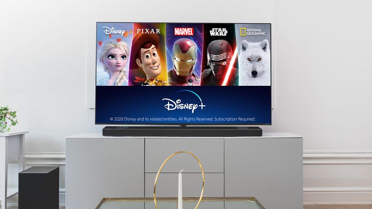 Disney+ är nu tillgänglig på kompatibla LG TV i Norden