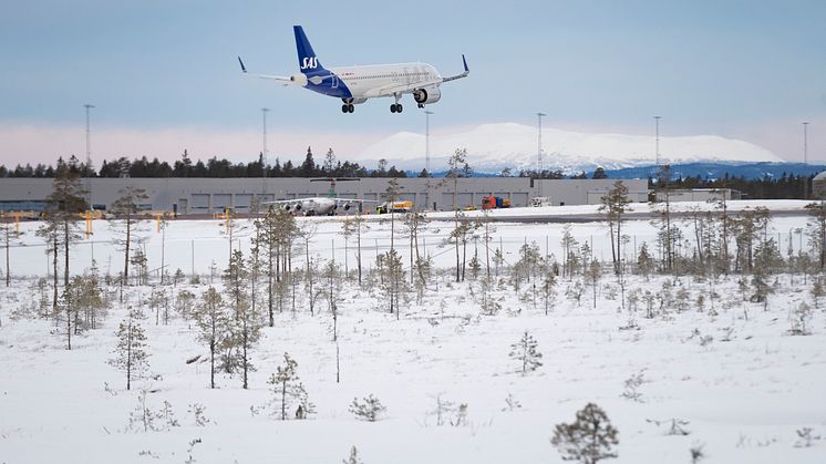 SAS FLIGHTS FROM LONDON HEATHROW TO SCANDINAVIAN MOUNTAINS AIPORT FOR WINTER 2020/21 GO ON SALE TODAY