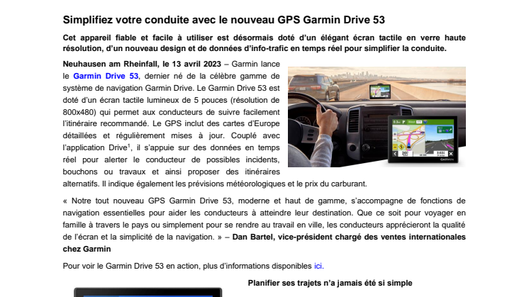 CP Garmin Drive 53 