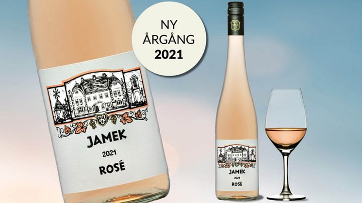 Nu finns det en ny årgång av det populära rosévinet Jamek Rosé i Systembolagets beställningssortiment. Förra året blev det utsett till Årets bästa rosé! 