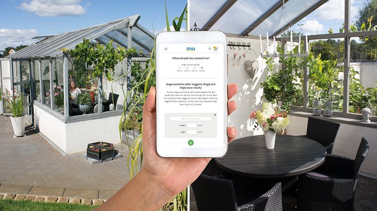 Räkna smidigt ut mängden block och bruk till ditt murade växthus med Finja Betongs nya digitala verktyg