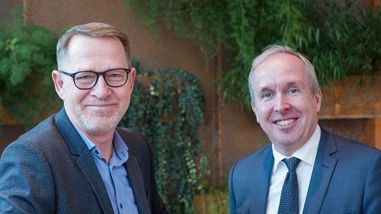 Ulf Börjel (t v) och Mats Lundqvist (t h), nya på Fujitsu