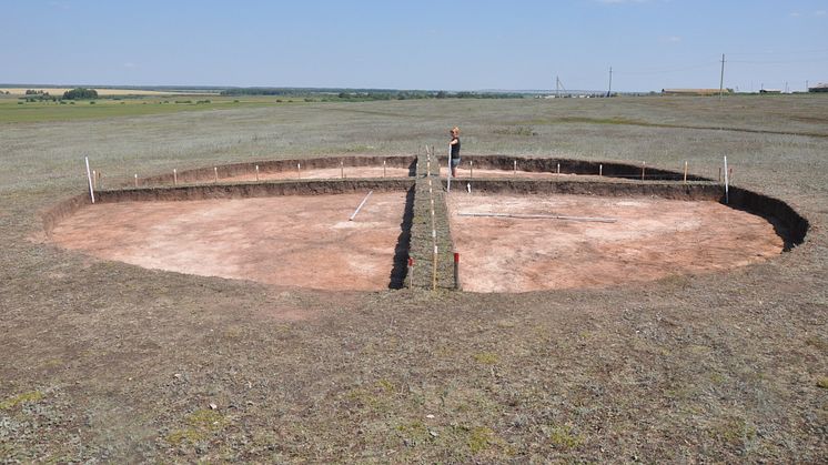 Utgrävning av en begravningsplats i södra Uralerna. Foto: Ila Shuteleva och Nikolai Shcherbakov.