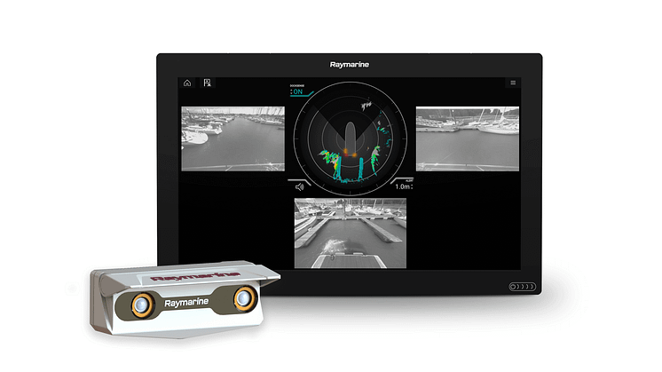 Raymarine DockSense™ Alert can be installed on any boat to help captains safely monitor their surroundings and dock their boats with confidence.   
