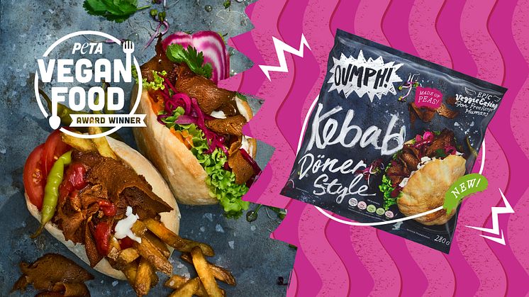 PETA UK utnämner Oumph! Döner Kebab till 'Best Vegan Meat'