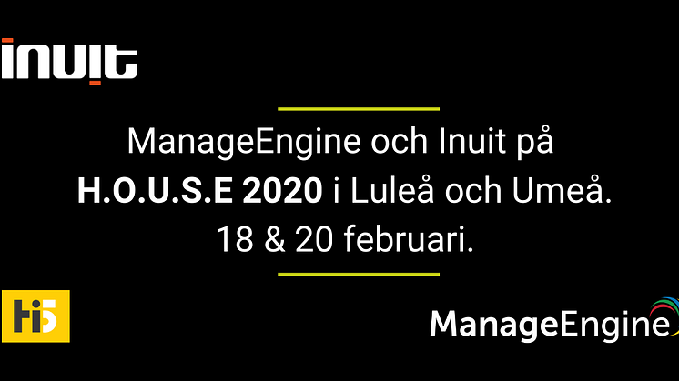 ManageEngine och Inuit på H.O.U.S.E 2020 i Umeå