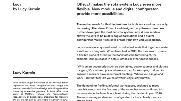 Offecct press release Lucy new model by Lucy Kurrein_EN