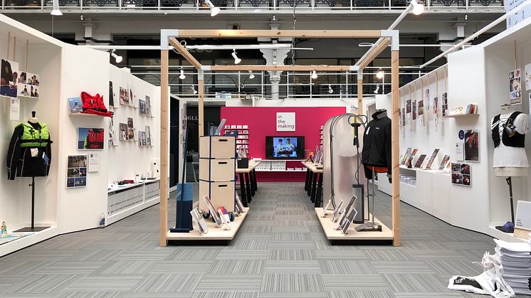 The Northumbria University stand at this year's New Designers exhibition