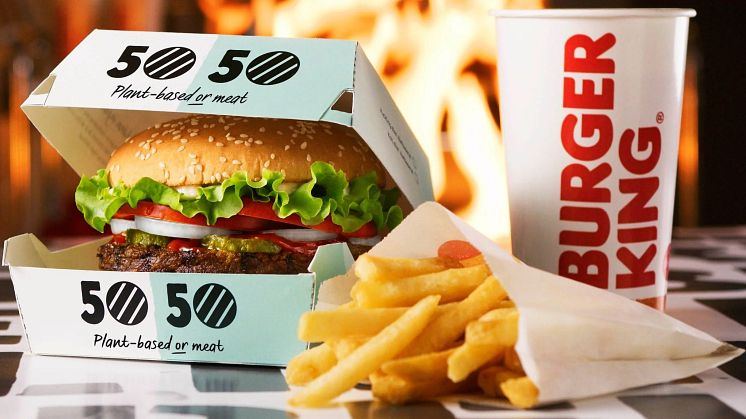 INGO och Burger King vinner ​Guldägg​ för kampanjen 50/50 plant-based ​or​ meat