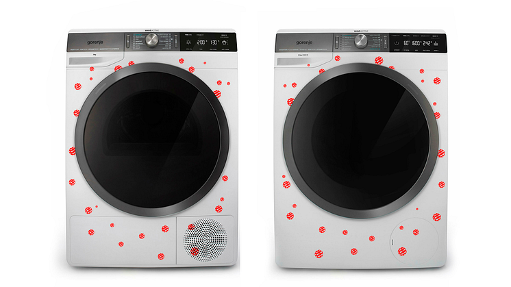 WaveActive-vaskemaskinenes og -tørketromlenes vinnerkombinasjon av intern og ekstern produktdesign og en førsteklasses intuitiv brukeropplevelse lever opp til Gorenje-merkets løfte om et enklere liv.