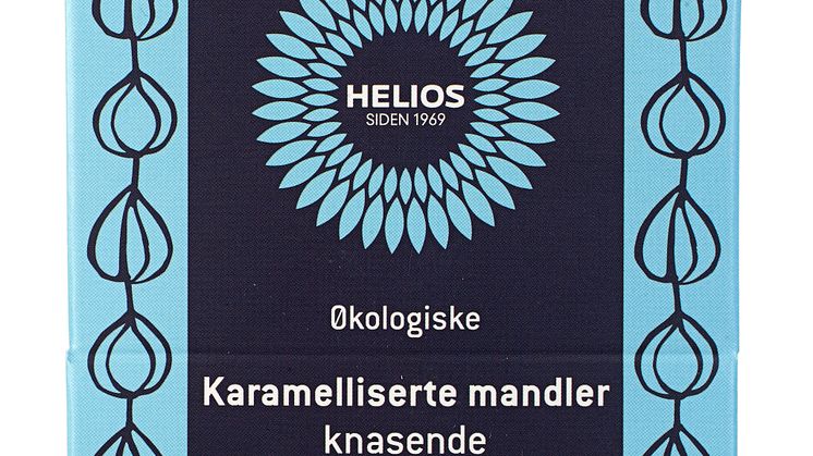 Helios karamelliserte mandler knasende økologisk