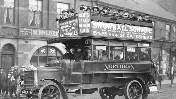 A Northern double decker from way back when.