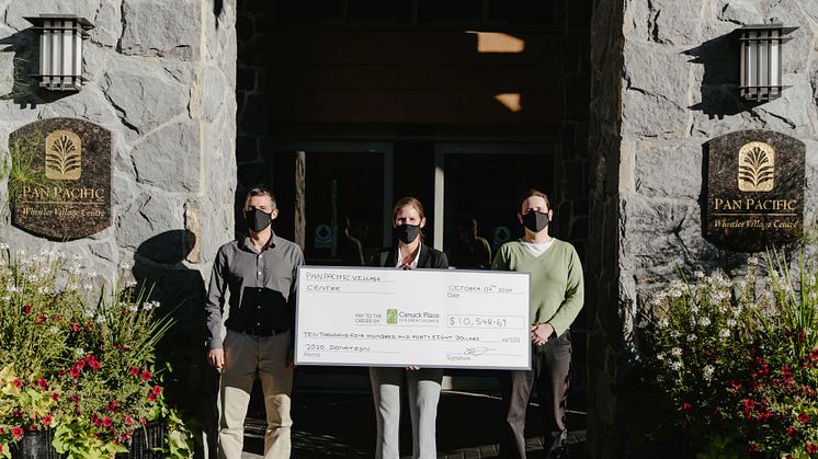 Pan Pacific Whistler commemorates 10-year partnership with Canuck Place Children's Hospice