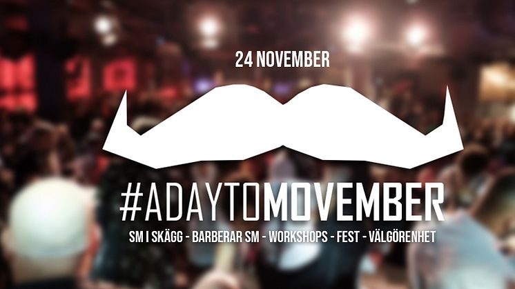 #adaytomovember - SM i skägg | barberar SM | workshops | fest | välgörenhet
