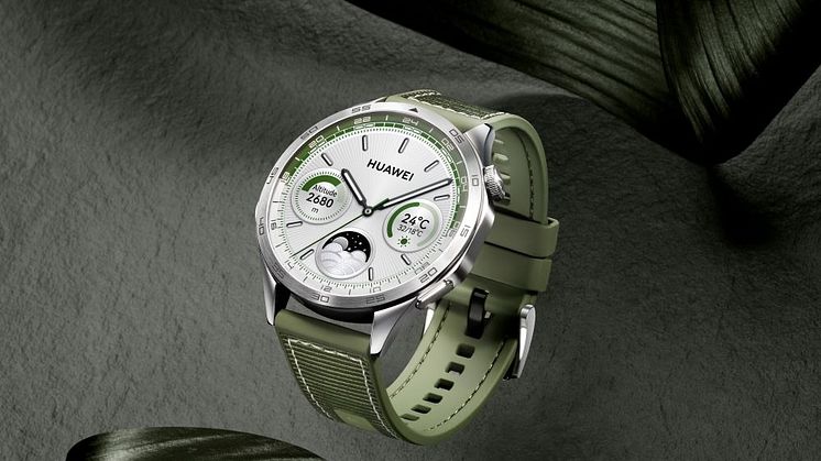 Huawei Watch GT 4_Rainforest Green GMT_Creative_MND
