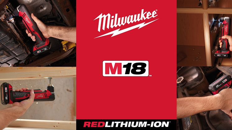Milwaukee lancerer C18 RAD vinkelbore-/skruemaskinen: Kompakt præcision på svært tilgængelige steder!