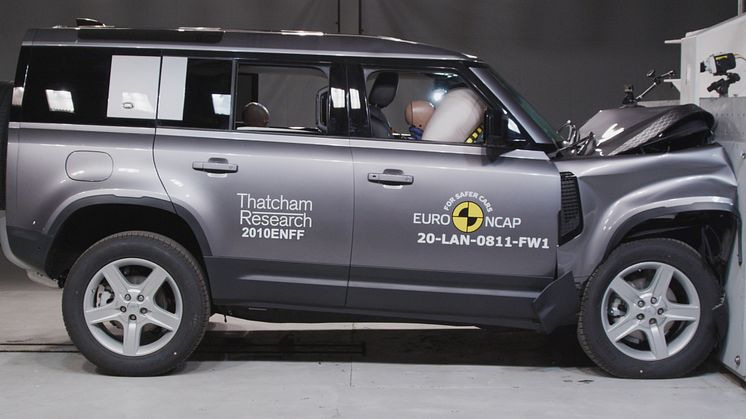 The Land Rover Defender received a maximum five-star Euro NCAP rating