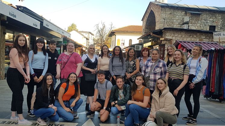 Pictured is the young leaders from across the borough who participated in the visit to Bosnia-Herzegovina in October 2019.