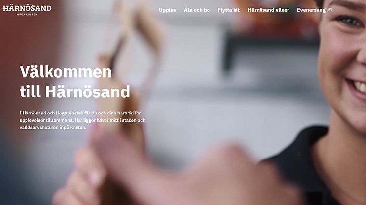 Ny webbplats för Härnösand i Höga Kusten