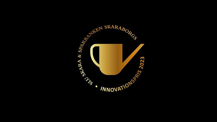 Den nya loggan för SLU Skara och Sparbanken Skaraborgs Innovationspris.