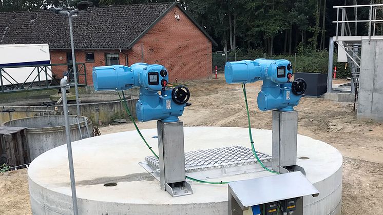 The Rotork CKc electric actuators have been installed at the wastewater treatment plant in place of manual alternatives.