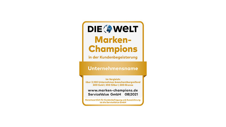 Laute(r) Lieblingsmarken:  Deutschlands Marken-Champions 2021