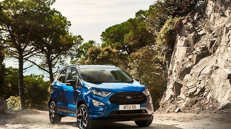 Fords kompakte og køreglade SUV EcoSport indtager Danmark fra 2018