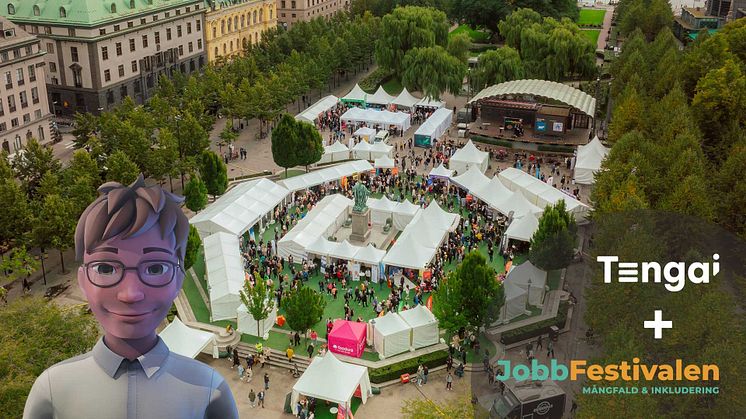  Inför årets Jobbfestival kommer jobbsökare få möjlighet att göra en intervju med avataren Tengai innan, under och efter festivalen.