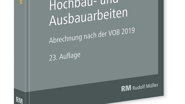 VOB im Bild Hochbau- und Ausbauarbeiten, 23. Auflage (3D/tif)