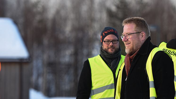 Umevas Styrelseordförande Per-Erik Johansson och vice styrelseordförande Edward Riedlll