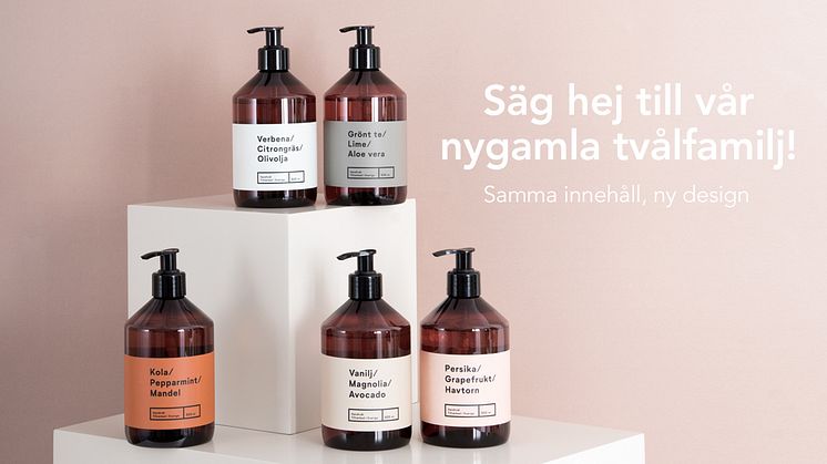 Lagerhaus uppdaterar sin svensktillverkade populära tvålfamilj 