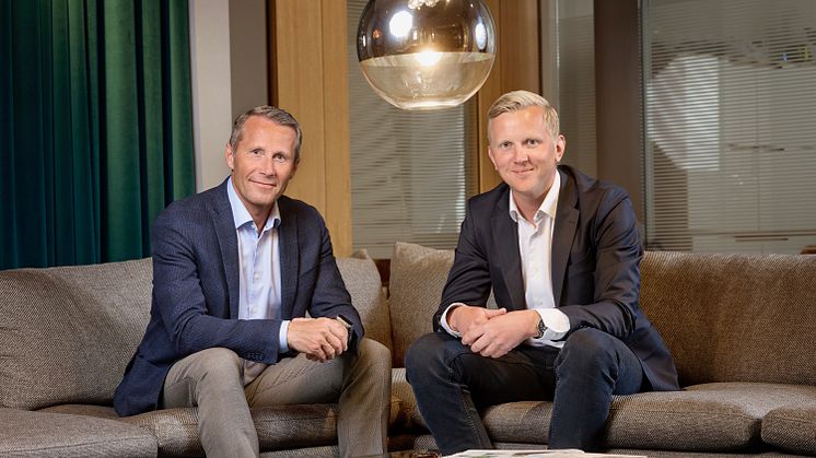Stephan Andersson, CEO Asurgent, and Linus Lindström, CEO Co-native