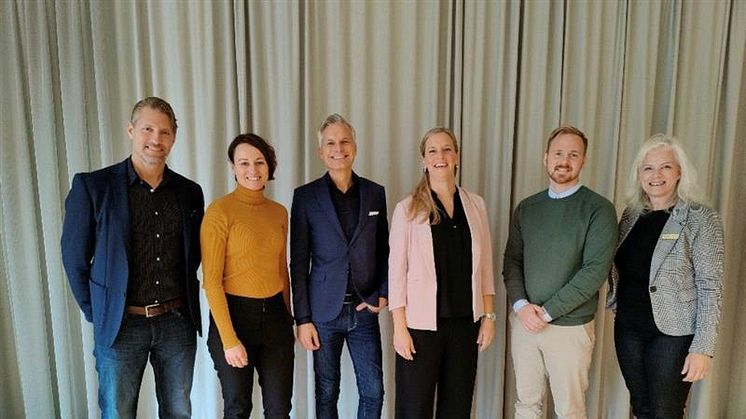 Den nya styrelsen för SNED: Mats Schöld (Malmö Stad), Caroline Törnblad (Destination Jönköping), Patrick Tengwall (Visit Stockholm), Anniela Forsell (Göteborg & Co), Mattias Pettersson (Visit Blekinge) & Birgit Öhlund (Luleå Business Region).