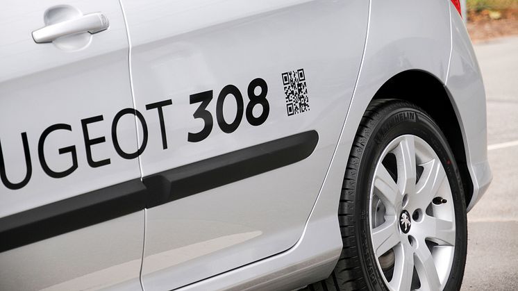 Ny Peugeot 308 med interaktiv bil-deko