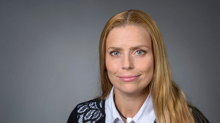 Sofia Asplund, doktorand vid Institutionen för omvårdnad, Umeå universitet. Foto: Mattias Pettersson.
