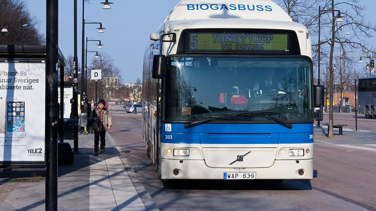 Västerås stad ger flyktingar från Ukraina gratis bussresor inom Västerås kommun. Foto: Mostphotos