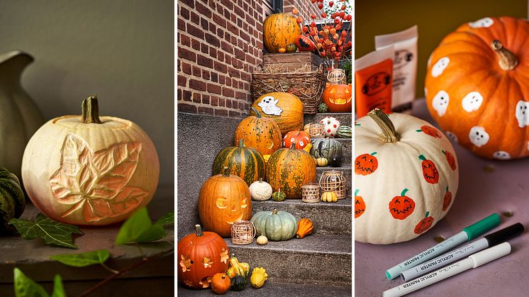 6 idéer til kreative halloween-gæskar - Halloween-inspiration fra Søstrene Grene