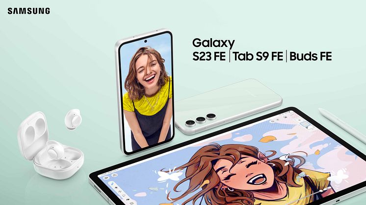 Samsung Galaxy S23 FE, Galaxy Tab S9 FE og Galaxy Buds FE gør enestående funktioner tilgængelige for endnu flere brugere