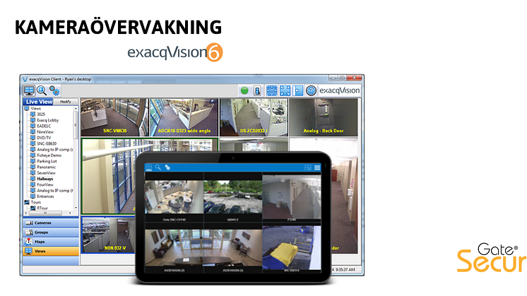 Kameraövervakning: Nya funktioner i exacqVision 6.4