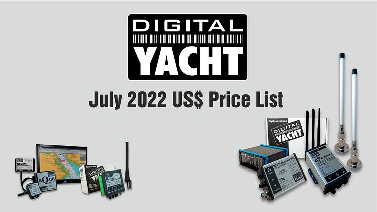 Digital Yacht America New US$ Pricelist - July 2022