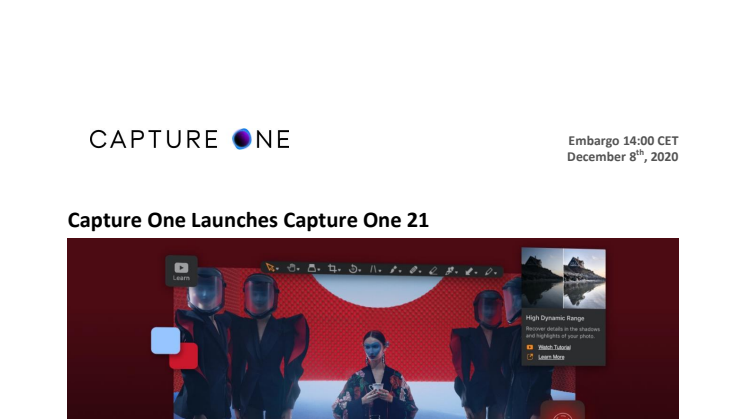 Capture One Launches Capture One 21