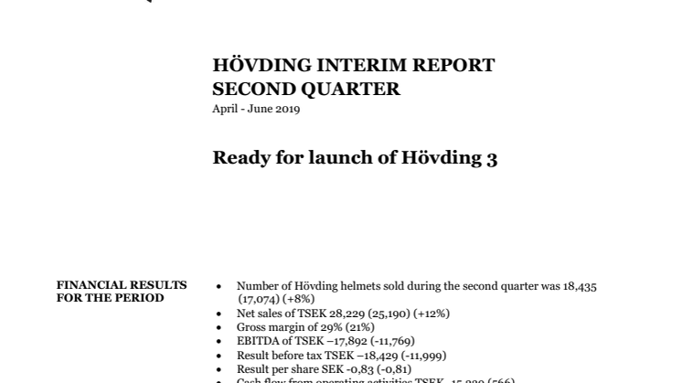 Ready for launch of Hövding 3