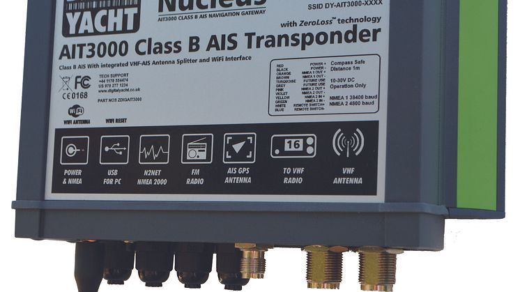 AIT3000 Class B transponder by Digital Yacht
