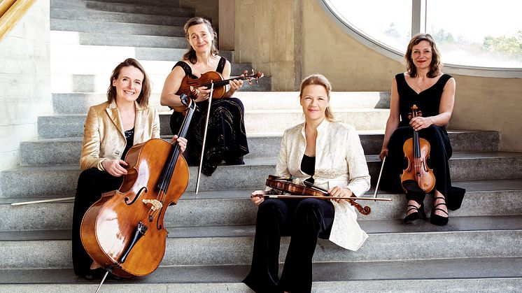 ‹Faust Quartett›: Birgit Böhme (Cello), Ada Meinich (Viola), Uta Klöber (1. Violine) und Cordula Kocian (2. Violine) (Foto: Goetheanum / François Croissant)