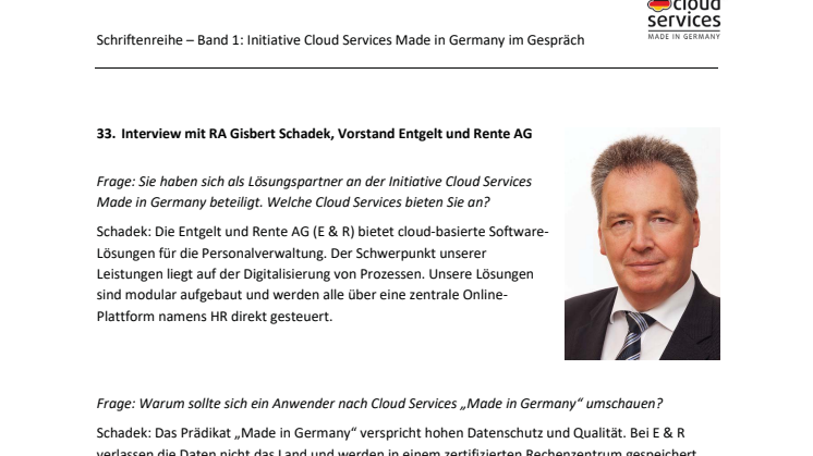 Initiative Cloud Services Made in Germany im Gespräch