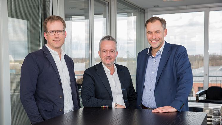 Das neue starke Trio der Fressnapf-Gruppe: v.l. Folkert Schultz, Torsten Toeller und Dr. Hans-Jörg Gidlewitz