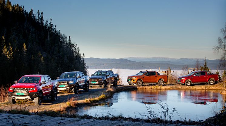 Ford Ranger er årets mest solgte pickup i Norge 